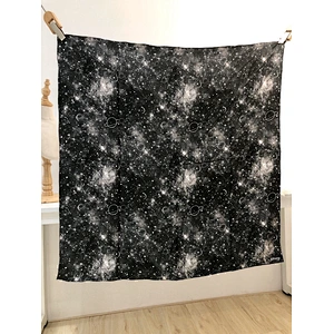 Wholesale Custom Multifunctional Starry Sky Pattern Thicken Silk Square Scarf Shawl