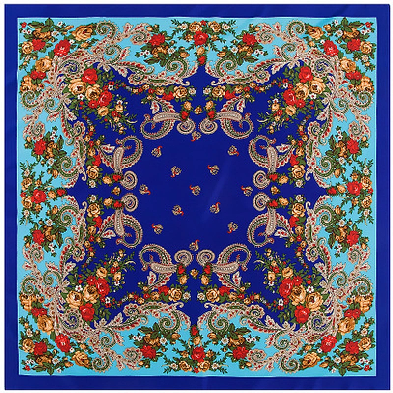 Bohemian small cashew travel simulation silk sunscreen scarf silk jersey shawl scarf summer
