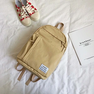 Factory Wholesale Fashion Travel Candy Colored Large Capacity Nylon Backpack School Bag For Teen Girls