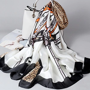 Wholesale 2020 Spring Summer Silk Scarf Women Thin Shawl Outer Wear Korean Style Wild Scarf