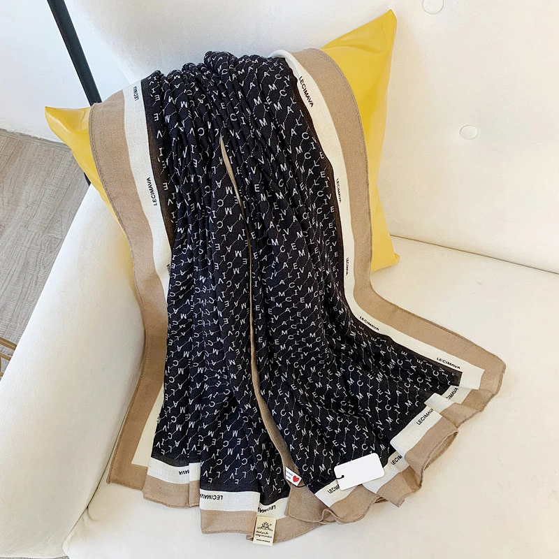 Hot Sale Printed Style Breathable Ladies Shawl Popular Fashion Scarf