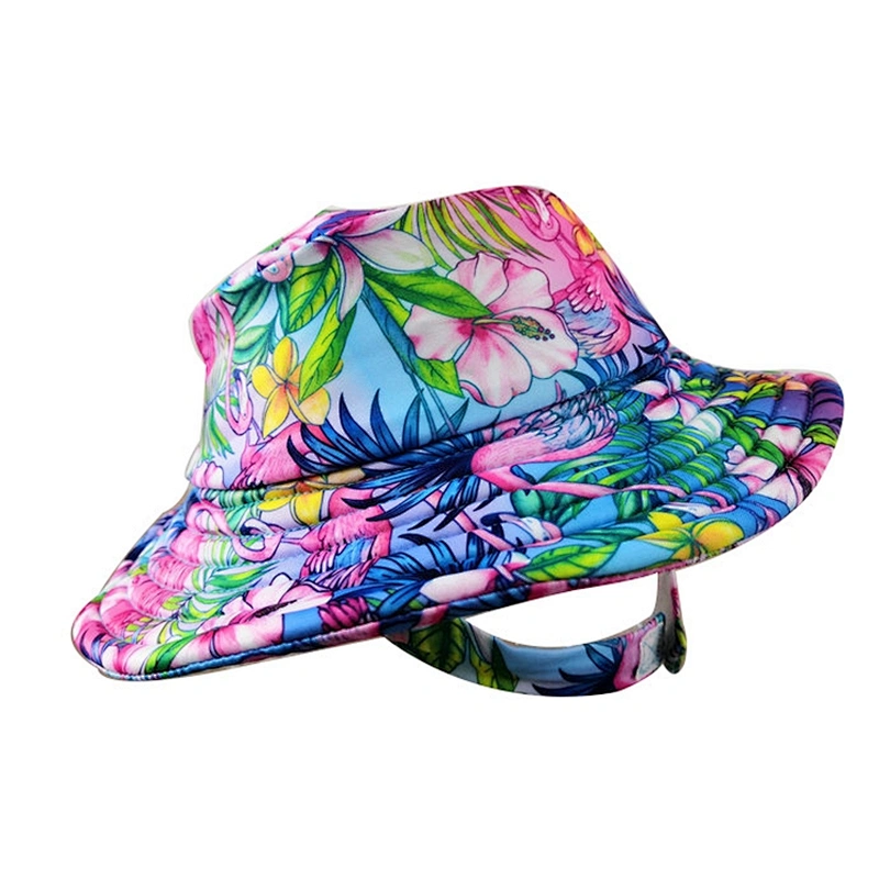 New Design Custom Logo Wholesale 100% Polyester Personalized Service Kids Summer Bucket Hat