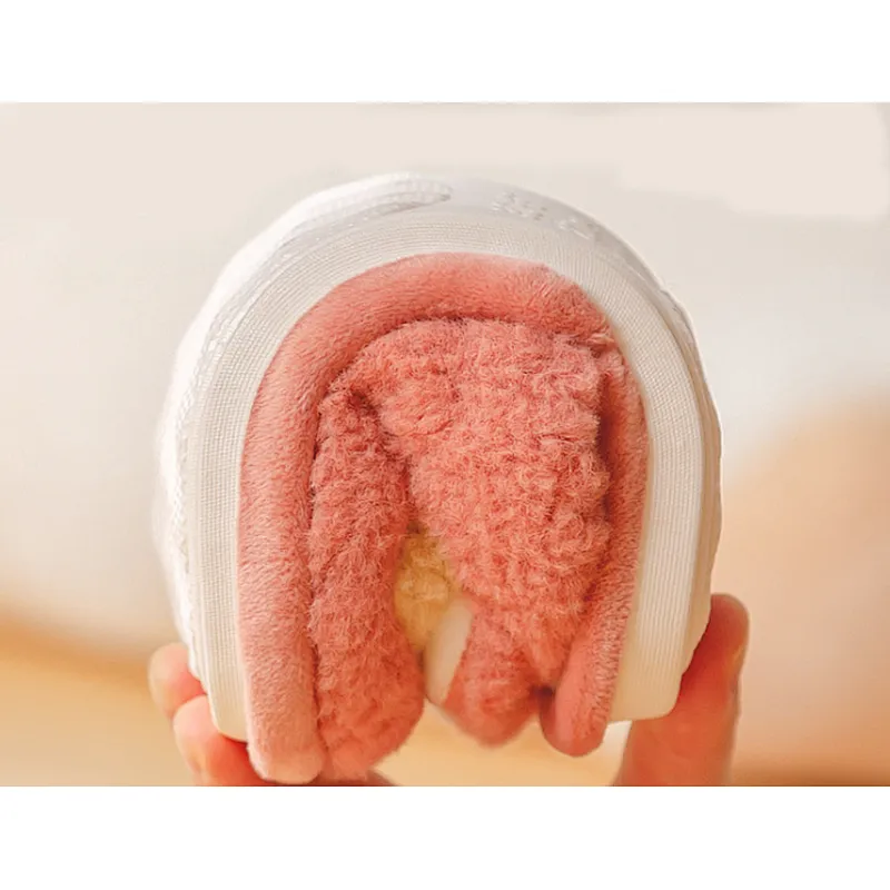 Children Little Girls Anti-Slip Cartoon Autumn Winter Plush Warm Indoor Floor Slipper Kids Home Shoes