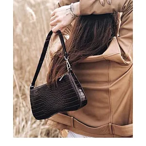 2020 New Fashion Leather Handbags Luxury Crocodile Pattern Underarm Bags Women Single Shoulder Bag