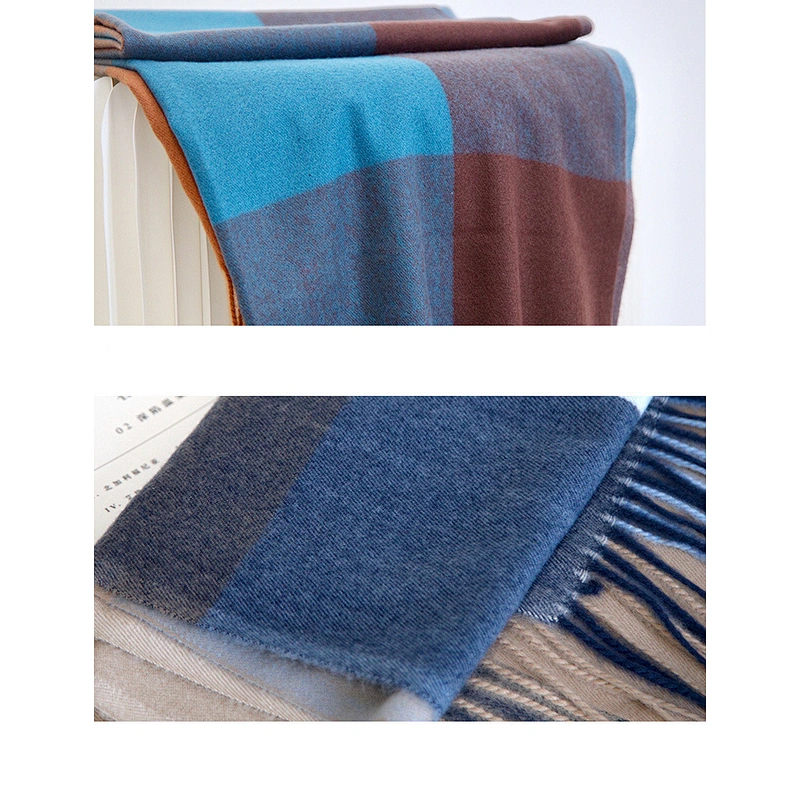 2020 New Scarf Women Autumn Winter Thick Warmth Cashmere Large Plaid Scarf Women Winter Shawl Western Style Scarf