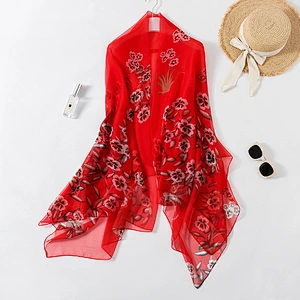 2020 new excellent soft yarn beach towel female scarf sunscreen shading big shawl travel shawl