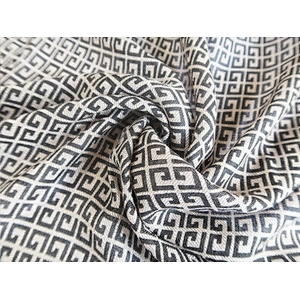 Spring 2020 New Style Geometric Pattern Fashion Messy Linen Long Scarf Cotton And Linen Shawl Scarf For Women