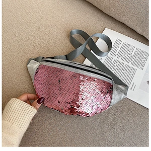 Sequins Holographic Waist Bags Women Wholesale Fanny Pack Waist Pack Girls Laser Chest Women Waist Bum Belt Bag
