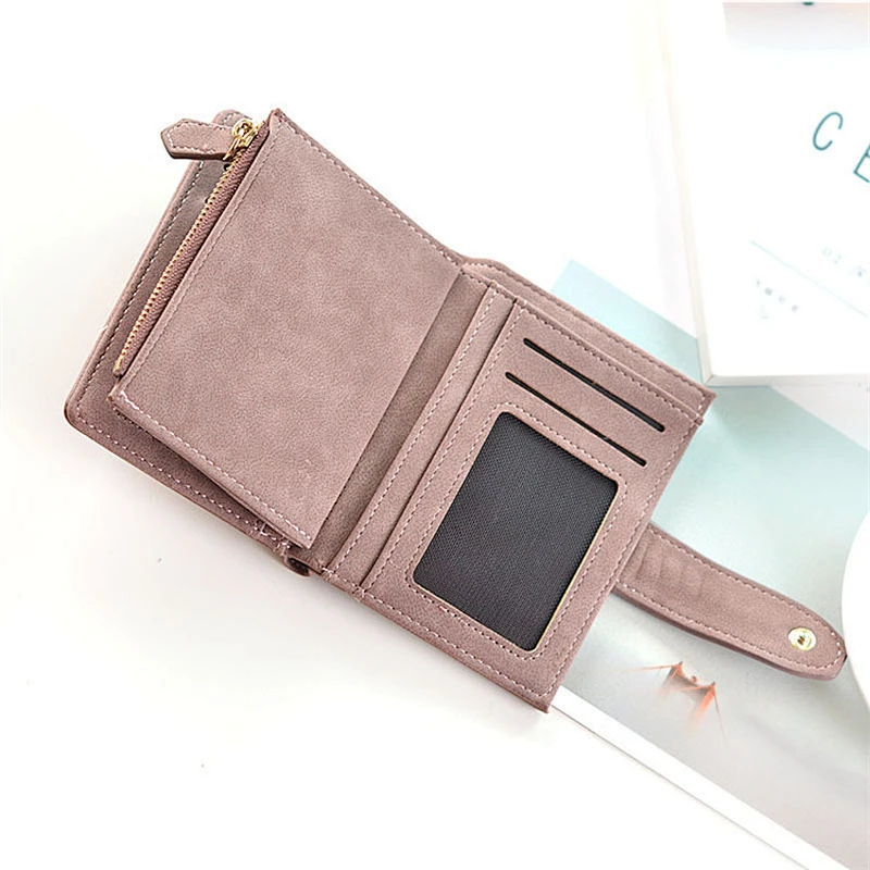 2020 New Fashion Mini Lovely Purse Ladies Short Leather Card Holder Wallets