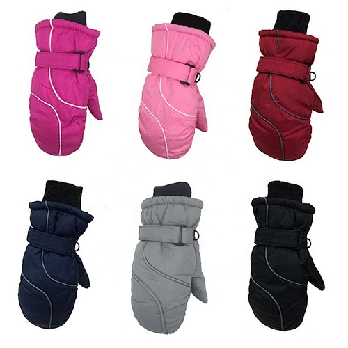 Hot Sale Children Outdoor Windproof Winter Warm Gloves Kids Full Finger Skiing Gloves