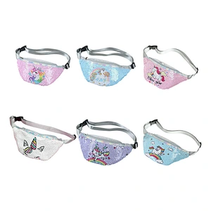 New Design Women Crossbody Bag Reversible Sequin Glitter Fanny Pack Ladies Outdoor Sports Unicorn Waist Bag For Girls