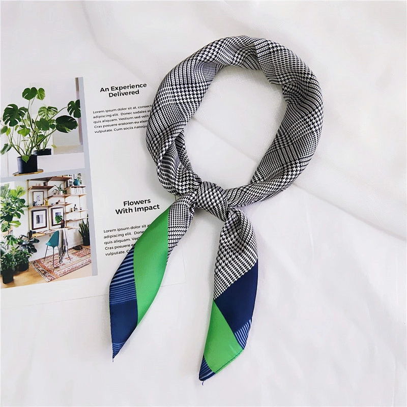 Female new fashion wild professional scarf sunscreen soft small square scarf silk scarf