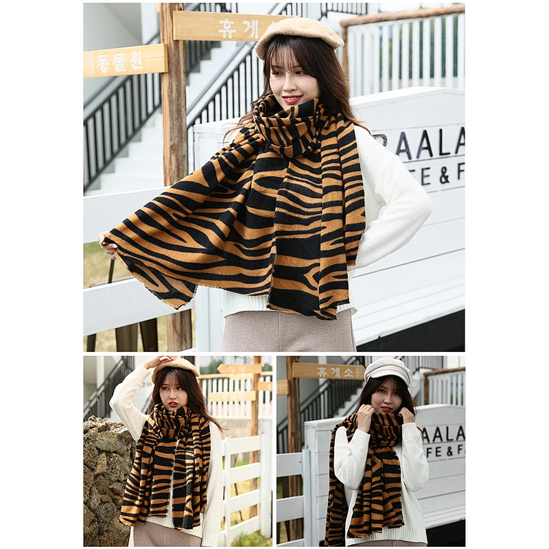 Variety Of Styles 2020 Europe Thick Warm Women Shawl Mid-Length Trend Cashmere Scarf