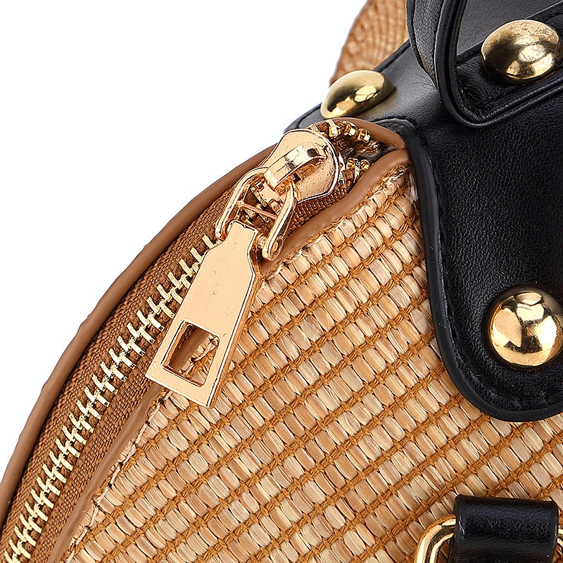 Vietnam Autumn Rattan Handmade Rattan Bag Straw Woven Bag, Bowknot Literary Beach Female Crossbody Bag