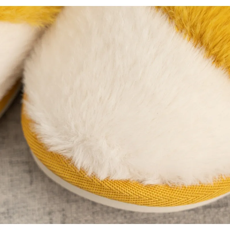 Autumn Winter Home Couple Shoes Soft Bottom Non-Slip Home Indoor Men Women Thread Cotton Shoes Cotton Slippers