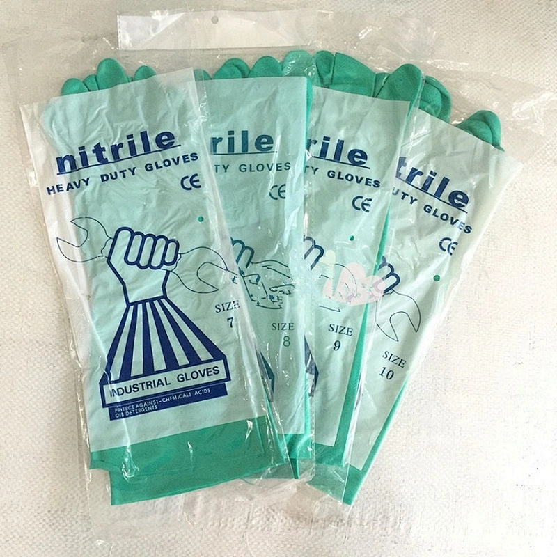 Durable Acid and Alkali Resistant Glove Nitrile Coated Industrial Safety Glove