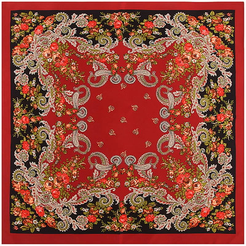 Bohemian small cashew travel simulation silk sunscreen scarf silk jersey shawl scarf summer