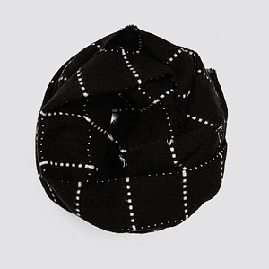 Autumn Winter Black Plaid Cashmere Big Shawl Stylish Female Thick Warm Scarf