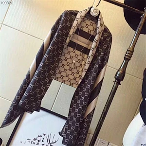 Custom Design Winter New Fashion Geometry Style Cashmere Wool Jacquard Scarf Pashmina Shawl