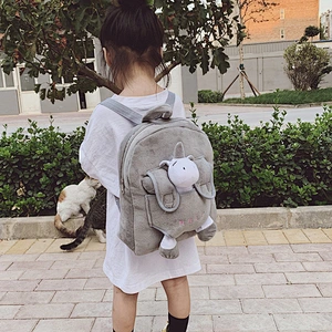 Wholesale Children Boy Girl School Bag Zoo Animal Kid Backpack Plush Toy 3d Cartoon Backpack