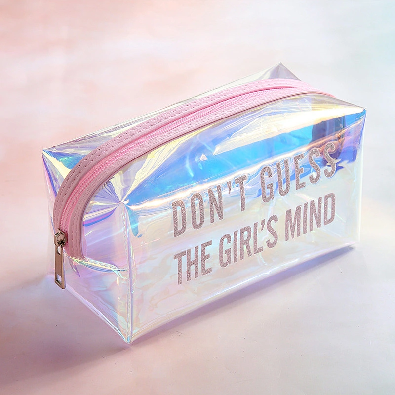 New Creative Laser Make Up Bag Cosmetic Storage Travel Cosmetic Bag Makeup Pouch Brush Zipper Bag