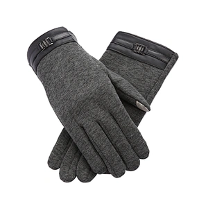 Factory Wholesale Touch Screen Business Gloves Men'S Winter Classic Outdoor Warmth Men'S Driving Plus Velvet Gloves