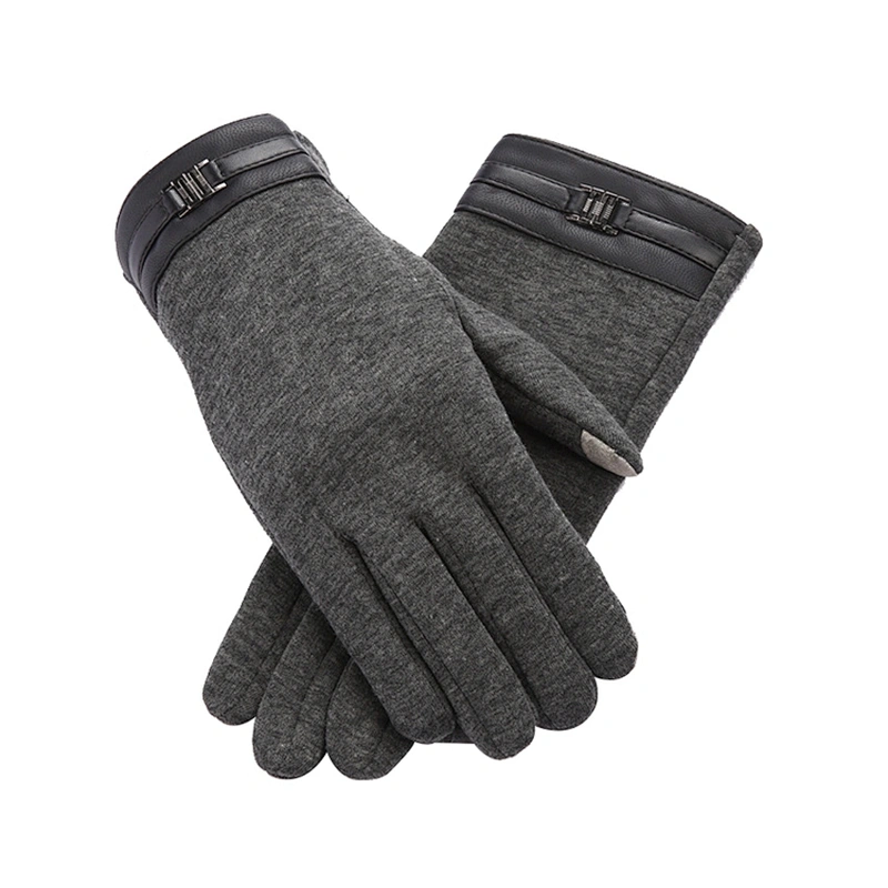 Factory Wholesale Touch Screen Business Gloves Men'S Winter Classic Outdoor Warmth Men'S Driving Plus Velvet Gloves