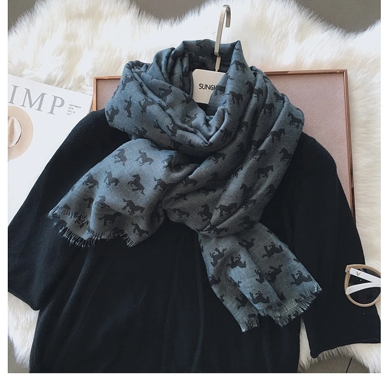 Winter Fashion Thin Silk Scarf Korean Decorative Scarf Cotton And Linen Sunblock Shawl Dual-Use Scarf