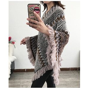 National Shawl Knitted Spring Summer Hedging Mohair Fringed Scarf Women Casual Long Shawl