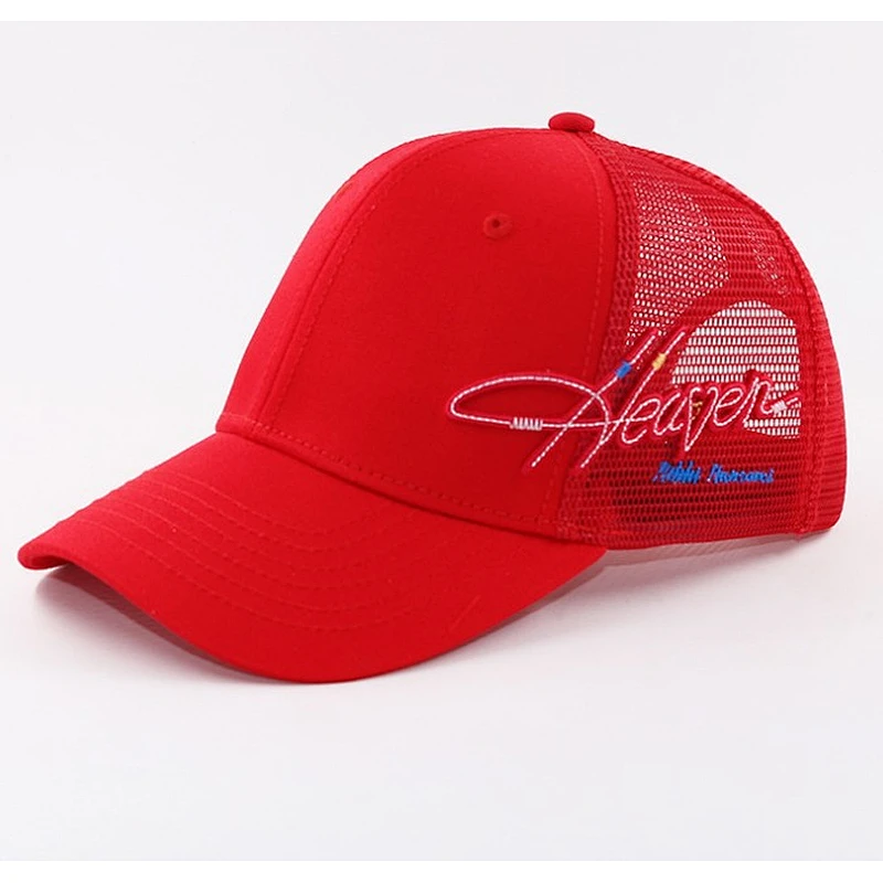 Cotton Trucker Cap Mesh Running Sports Hat Embroidery Snapback 6 Panel Dad Baseball Sports Caps
