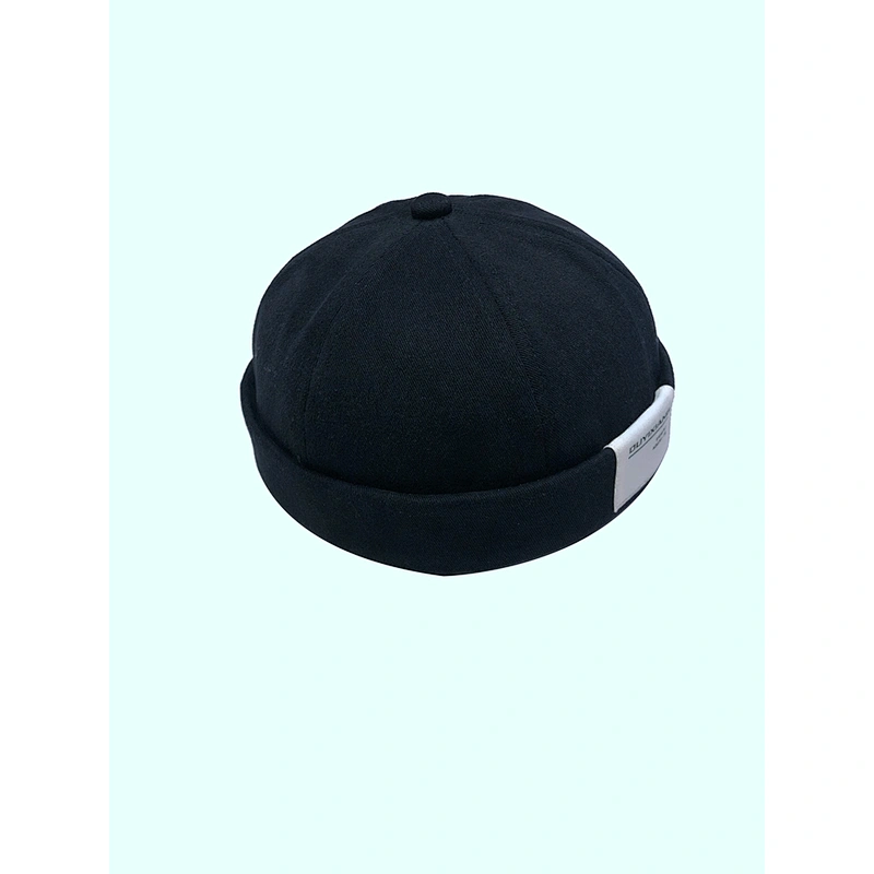 Cheap No Brim Cotton Hat Pure Color Landlord Hats Short Beanie Caps Hip Hop Baseball Brimless Cap