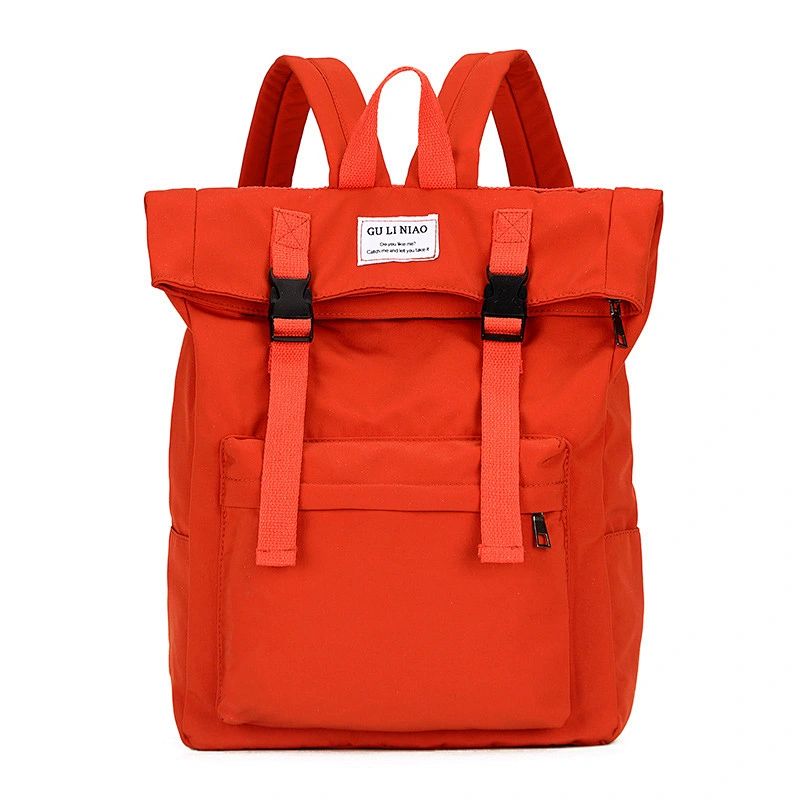 Fashion Design Rolling Top High School Bag College School Backpack For Boys Girls