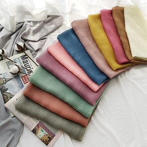 Solid color plaid islamic scarf hijab women ladies muslim silk scarf hijab