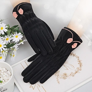 Factory Gloves Ladies Winter Plus Velvet Warm Touch Screen Gloves Thickened Ski Sports Skin Feeling Student Gloves