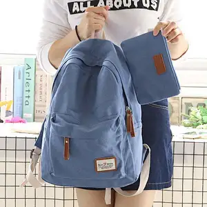 New Style Fashion Beautiful Canvas Backpacks College High Capacity Laptop Backpack
