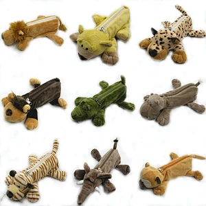 Wholesale Korean Version Cartoon Animals Plush Pencil Case Creative Children Plush Toy Storage Bag Pencil Case
