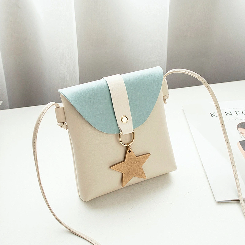 Factory Direct Lucky Star Bucket Coin Purse Little Girl Tassel Shoulder Phone Bag Messenger Bag