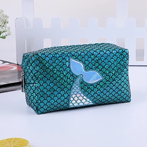 Mermaid Cosmetic Bag Makeup Bag Travel Bag Handy Large Portable Wash Pouch Waterproof Zipper Handbag