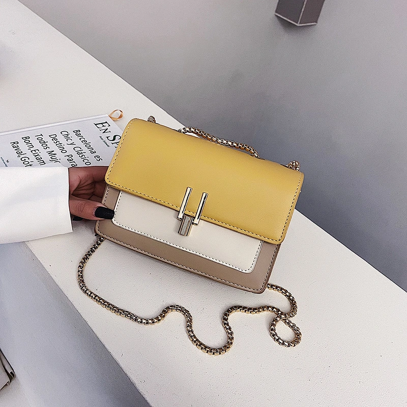 2020 Korean Version Spring Summer Fashion Handbag Small Bag Shoulder Crossbody Bag PU Handbag