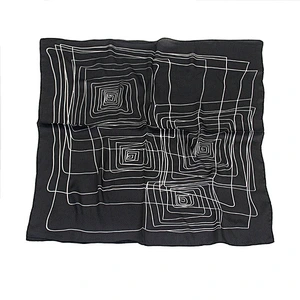 70cm Small Square Scarf Silk Lady Silk Style Striped Polka Dot Professional Decoration Bag Printing Small Scarf