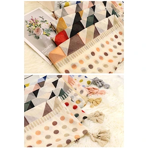 2020 New Fresh Japanese Korean Sweet Scarf Fashion Cotton And Linen Silk Scarf Long Dual-Use Shawl