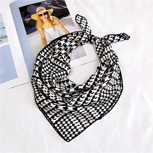 Spring Autumn Summer New Fashion Wild Women 60cm Chiffon Professional Scarf Small Square Scarves