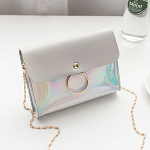Laser Crossbody Bag for Women Chain Mini Shoulder Circle Small Messenger Bag