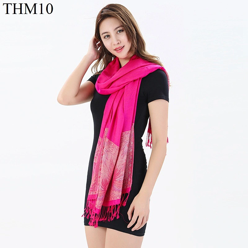 2020 Ethnic Style Retro Scarf, 70*200CM Jacquard Cotton Multi-Purpose Warm Scarf