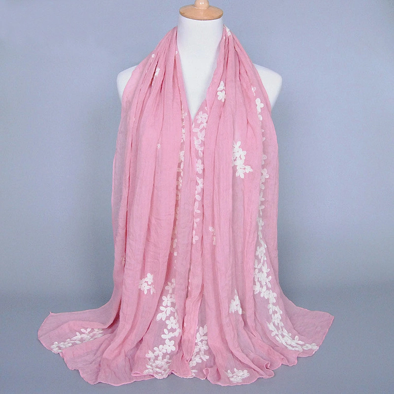 Wholesale 2020 Hot Sale Cheap Infinity Scarf Women Hijab Pleated Cotton Crinkle Scarf