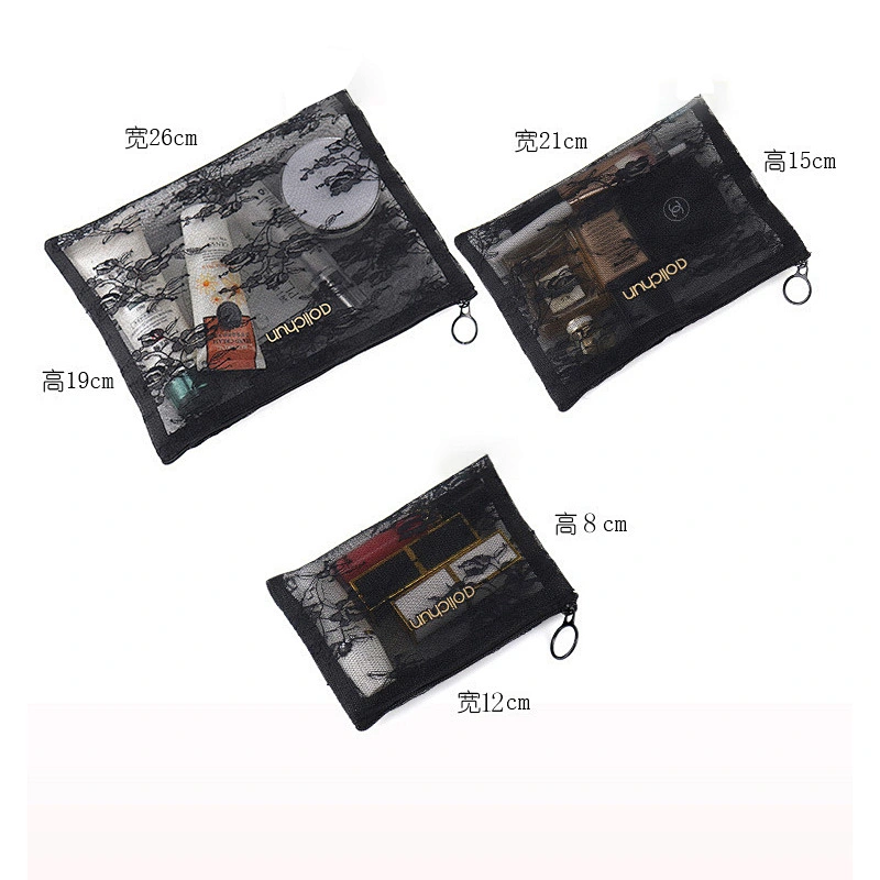 Mesh Cosmetic Bag set 2020 New Large-Capacity Portable Travel Separate Packaging Wash Storage Bag set