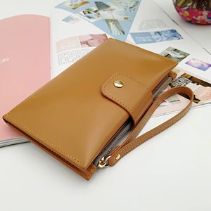 2020 New Design Colorful High Quality Plain Waterproof Ladies Clutch Purse Custom PU Leather Zipper Wallet Women