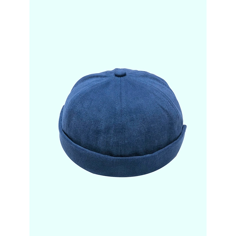 Cheap No Brim Cotton Hat Pure Color Landlord Hats Short Beanie Caps Hip Hop Baseball Brimless Cap