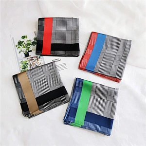 Female new fashion wild professional scarf sunscreen soft small square scarf silk scarf