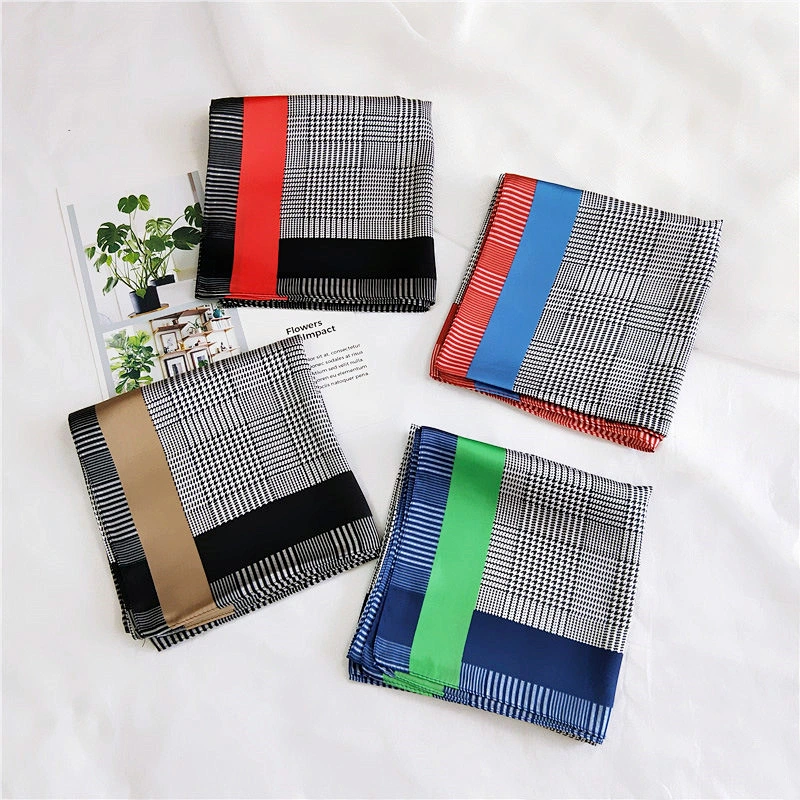 Female new fashion wild professional scarf sunscreen soft small square scarf silk scarf